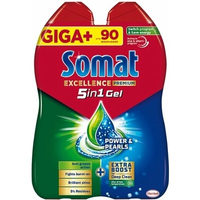 Somat Excellence Premium 5in1 přípravek na mytí nádobí v myčce 1620 ml – Hledejceny.cz