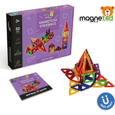 Teddies Magnetická stavebnice magneted 50 ks