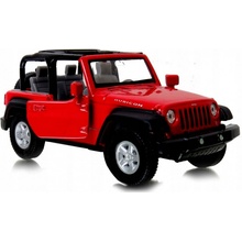 Welly Jeep Wrangler Rubicon Convertible 1:34-39 červená
