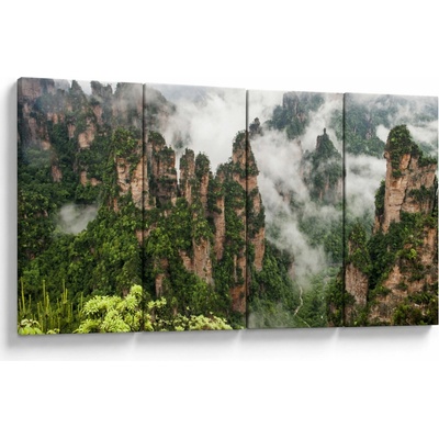 Obraz - Zhangjiajie National Park, Čína, Čtyřdílný 160x80 cm