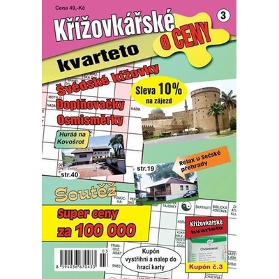 Křížovkářské kvarteto o ceny 3 - Švédské křížovky, doplňovačky, osmisměrky – Hledejceny.cz