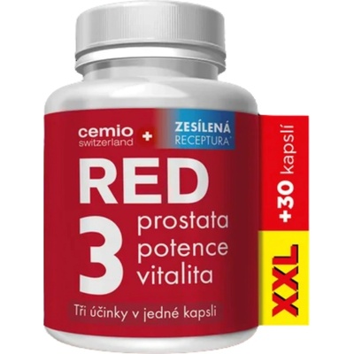 Cemio RED3 XXL 90 + 30 kapsúl