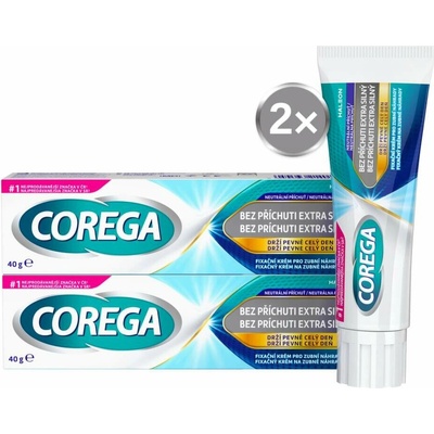 Corega fixační krém Extra silný 2x40g – Hledejceny.cz
