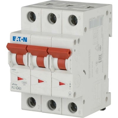 Eaton 3p C 4A 10kA PL7