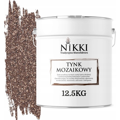 MOZAIKOVÁ OMÍTKA ŽIVIČNÁ 12,5KG INTERIÉROVÁ EXTERIÉROVÁ HNĚDÁ TMAVÁ M71
