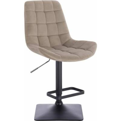 LuxuryForm Design Paris Velur na čiernej hranatej podstave / latte