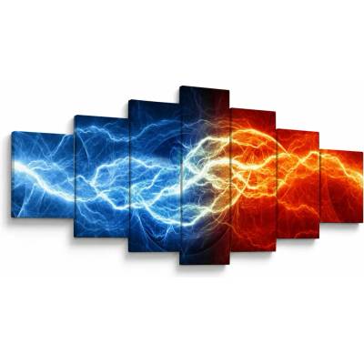 Obraz elektrického napätia, sedemdielne 210x100 cm