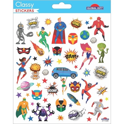 Samolepky GG CLS 211630 Super heroes