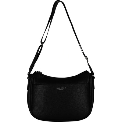 VIKTÓRIA dámska crossbody koženková kabelka Čierna