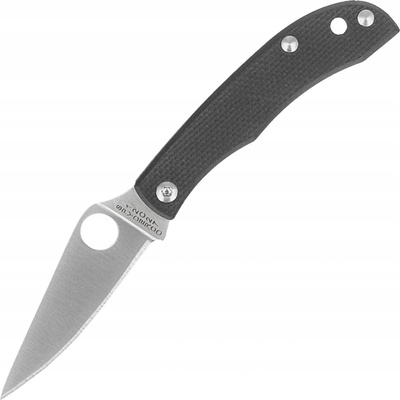 Spyderco Honeybee Black G10, Satin 12C27 C137GBKP