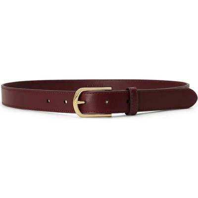 Lauren Ralph Lauren pásek dámský kožený 412P15694 burgundské