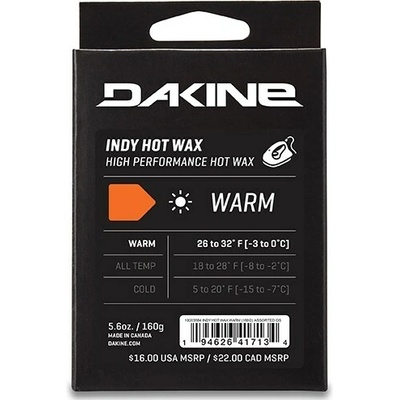 DAKINE vosk Indy Hot Wax Warm 160G Assorted ASSORTED – Hledejceny.cz