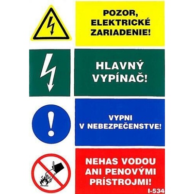 I 534 S 4T Pozor elektrické zariadenie! 10x7mm
