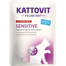 Kattovit Sensitive kura a kačica 85 g