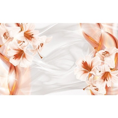 Preinterier FT4975 Fototapeta na stenu Oranžové kvety vlies 152cm x 104cm