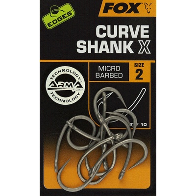 Fox Edges Curve Shank X Hooks Micro Barbed vel.2 10 ks