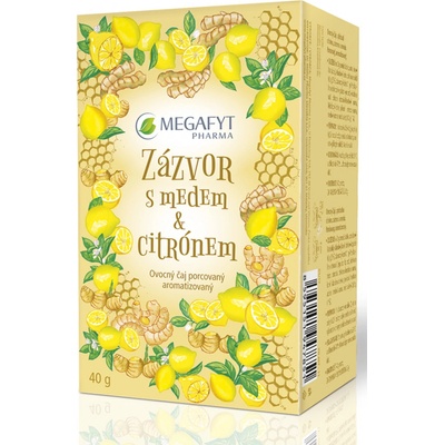 Megafyt ovocný Zázvor Med Citrón 20 x 2 g