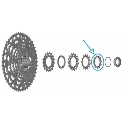 Pastorek SHIMANO 11 zubov pre 11-pastorkový systém CS-LG700 Linkglide