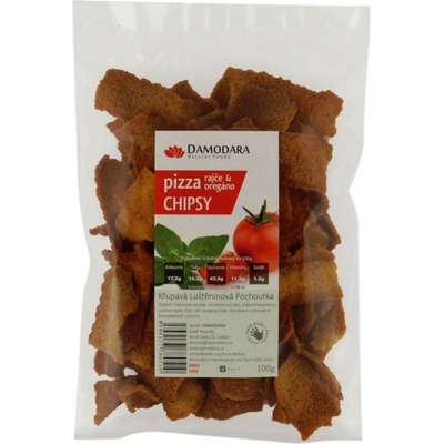 Damodara Pizza chipsy (rajče oregáno) 100g