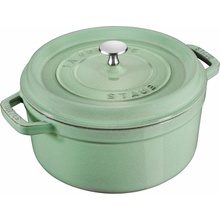 Staub Hrniec STAUB okrúhly 28 cm šalviovo zelený 6,7l