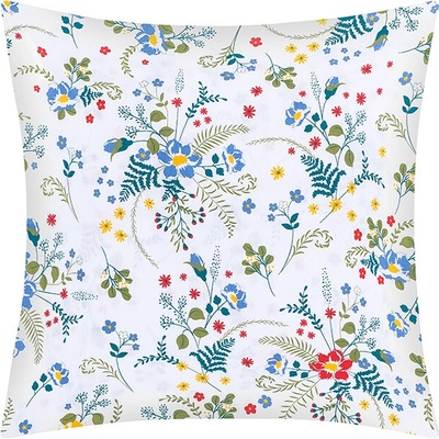 Bellatex bavlna Pomněnka Modrá Žlutá Červená 40 x 40 cm – Hledejceny.cz