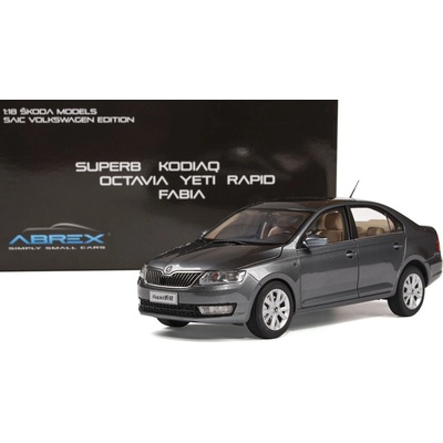 ABREX Škoda Rapid 2012 Šedá Metalíza 1:18