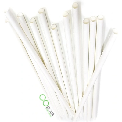 COpack Brčka papírová JUMBO 8 x 150 mm bílé 100 ks