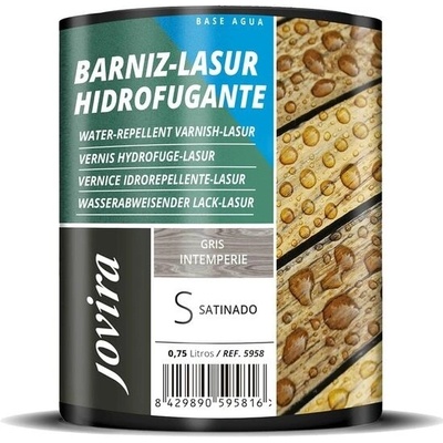 JOVIRA PINTURAS Impregte legno, (750 ml bezbarvý), Voděodolný ochranný saténový nátěr chrání, zdobí