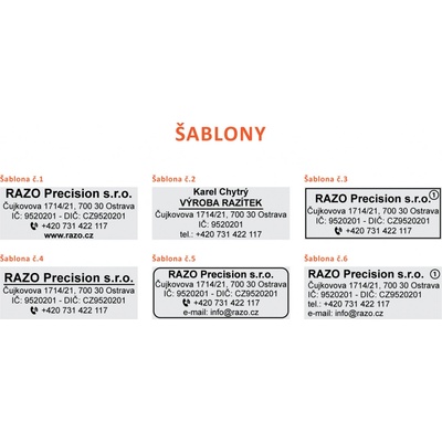 RAZO Štoček do razítka 47 x 18 mm (S-843; S823; S-723; 4912; Printer 30) – Hledejceny.cz