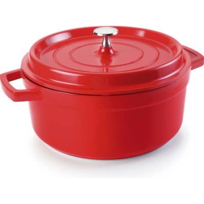 LACOR Cocottes 25916 – kulatý hrnec, 1,3 l, Ø 16 cm, červený
