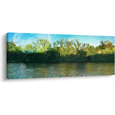 Obraz - jezero, jednodílný 100x40 cm