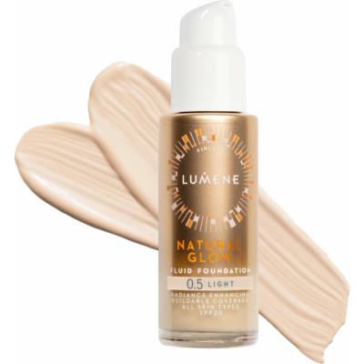 Lumene Natural Glow rozjasňujúci make-up pre prirodzený vzhľad SPF 20 0.5 Light 30 ml