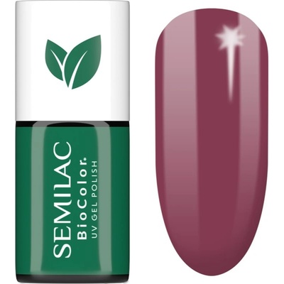 Semilac UV Hybrid BioColor gelový lak na nehty s použitím UV/LED lampy odstín 718 Natural Cyclamen 7 ml