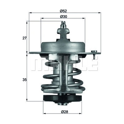 Termostat, chladivo MAHLE TX 69 79 (TX6979)