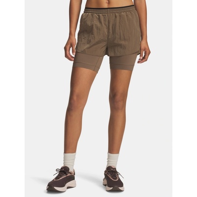Under Armour Dámske kraťasy UA HB Run Short Hnedá