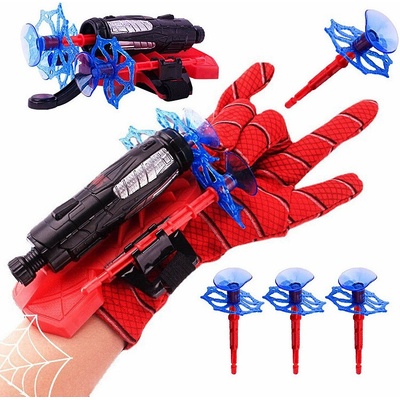 KRUZZEL Hračka Spiderman rukavice stříleč+3 šipky SP-8825A