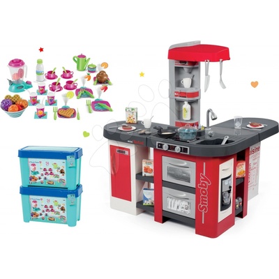 Smoby Set kuchyňka Tefal Studio XXL s magickým bubláním a jídelní sada French Cuisine