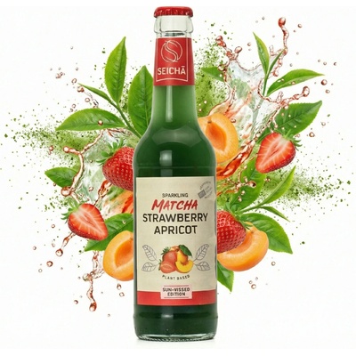 Seicha Matcha jahoda a meruňka 330 ml