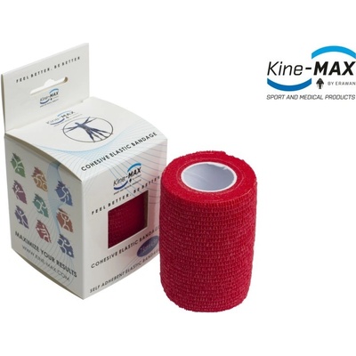 KineMAX Cohesive elast.samofix.7,5 cm x 4,5 m červ.
