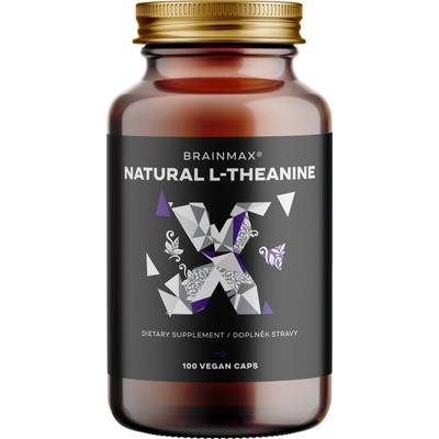 BrainMax Natural L-Theanine 100 rastlinných kapsúl