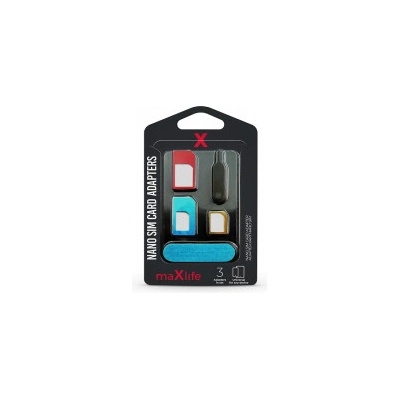 Maxlife Nano SIM adaptér 3ks včetně jehly