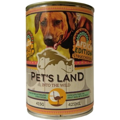 Pets Land Adult dog Afrika Edition Pštros 415 g