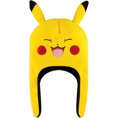CurePink Úpletová zimní čepice Pokémon Pikachu