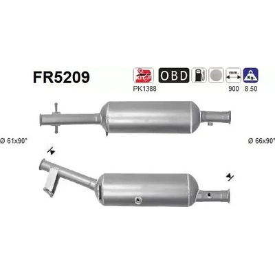 AS Filtr pevných částic ASA FR5209