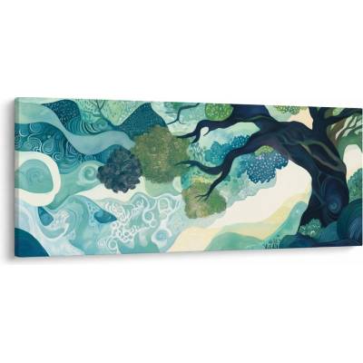 Obraz – Zelená koruna stromu života, jednodielne 120x50 cm