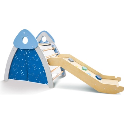 Hape Dětská dřevěná prolézačka s žebříkem a klouzačkou 4v1