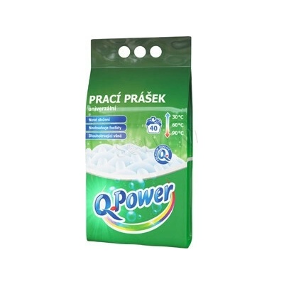 Q Power Univerzálny prací prášok 2,8 kg 40 PD