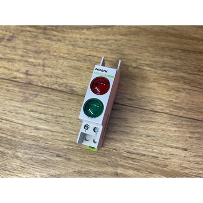 Noark 230V AC/DC, 1 zelená LED a 1 červená LED Ex9PD2gr 230V AC/DC /102463/