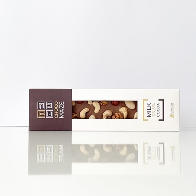 CHOCOMAZE JESENNÁ LIESKOLÁDA mliečna čokoláda 33% s orechami 100 g
