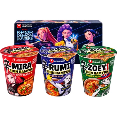 Nong shim Shin cup k-pop demon hunters 3 x 68 g – Hledejceny.cz
